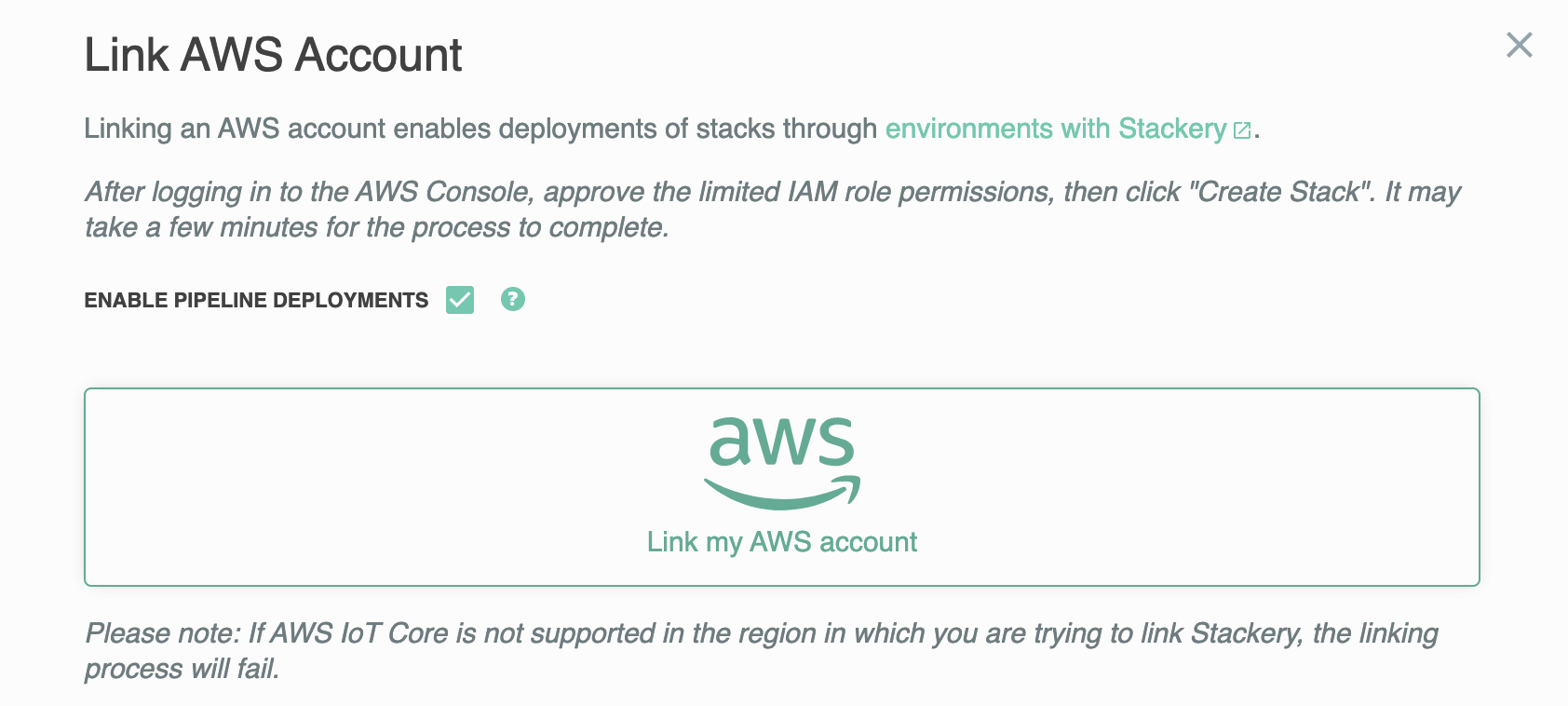 Link AWS Account